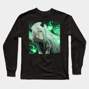 Demon girl resting Long Sleeve T-Shirt